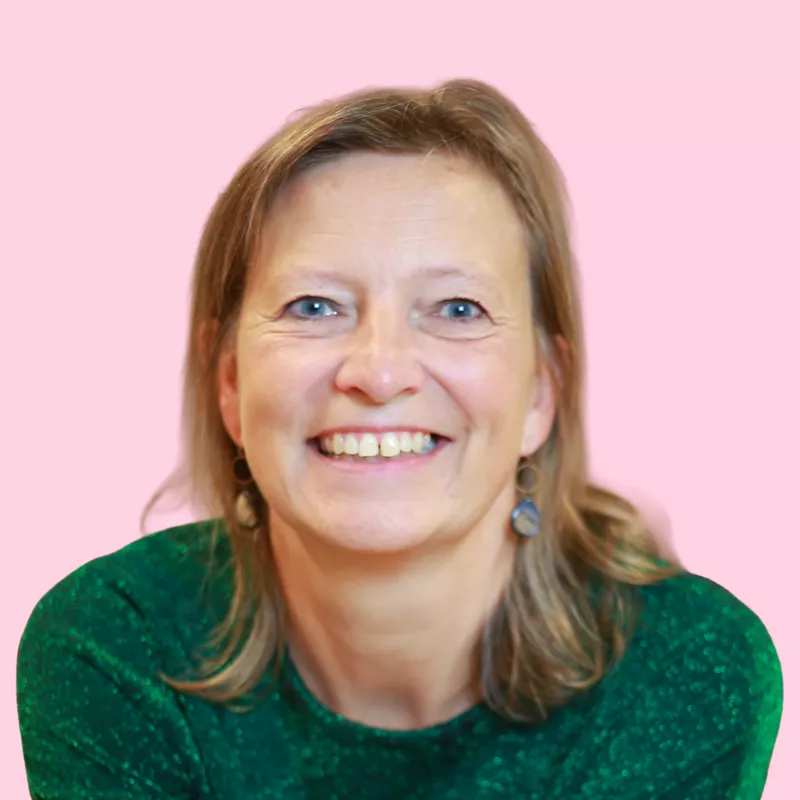 Heleen Elferink roze vierkant